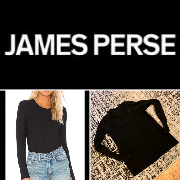 James Perse Tops - Black Thermal Tee from James Perse